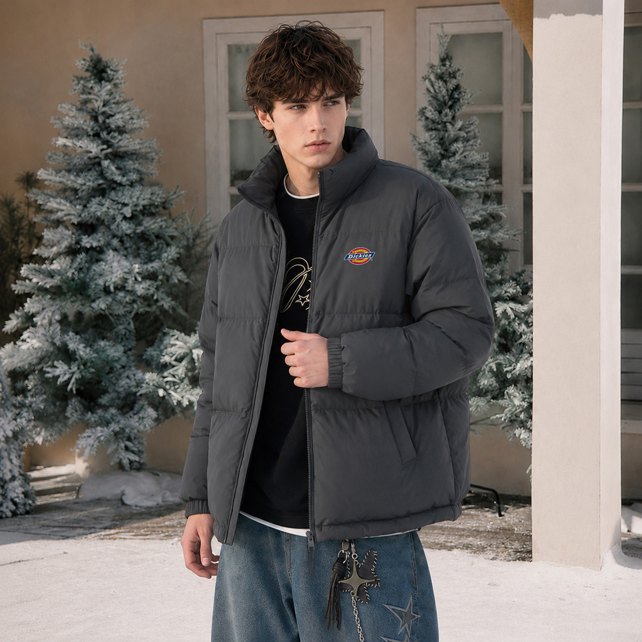 Пуховик Dickies (черный) — фото 13