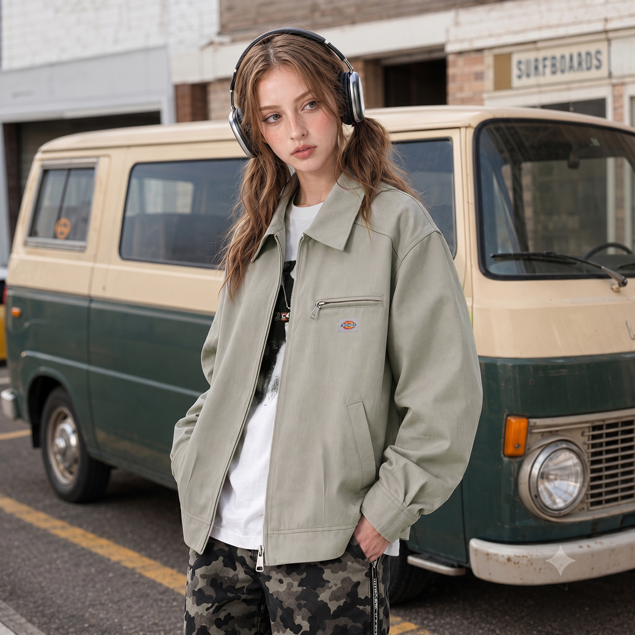 Куртка Dickies LogoCleanfit (коричневая) — фото 21