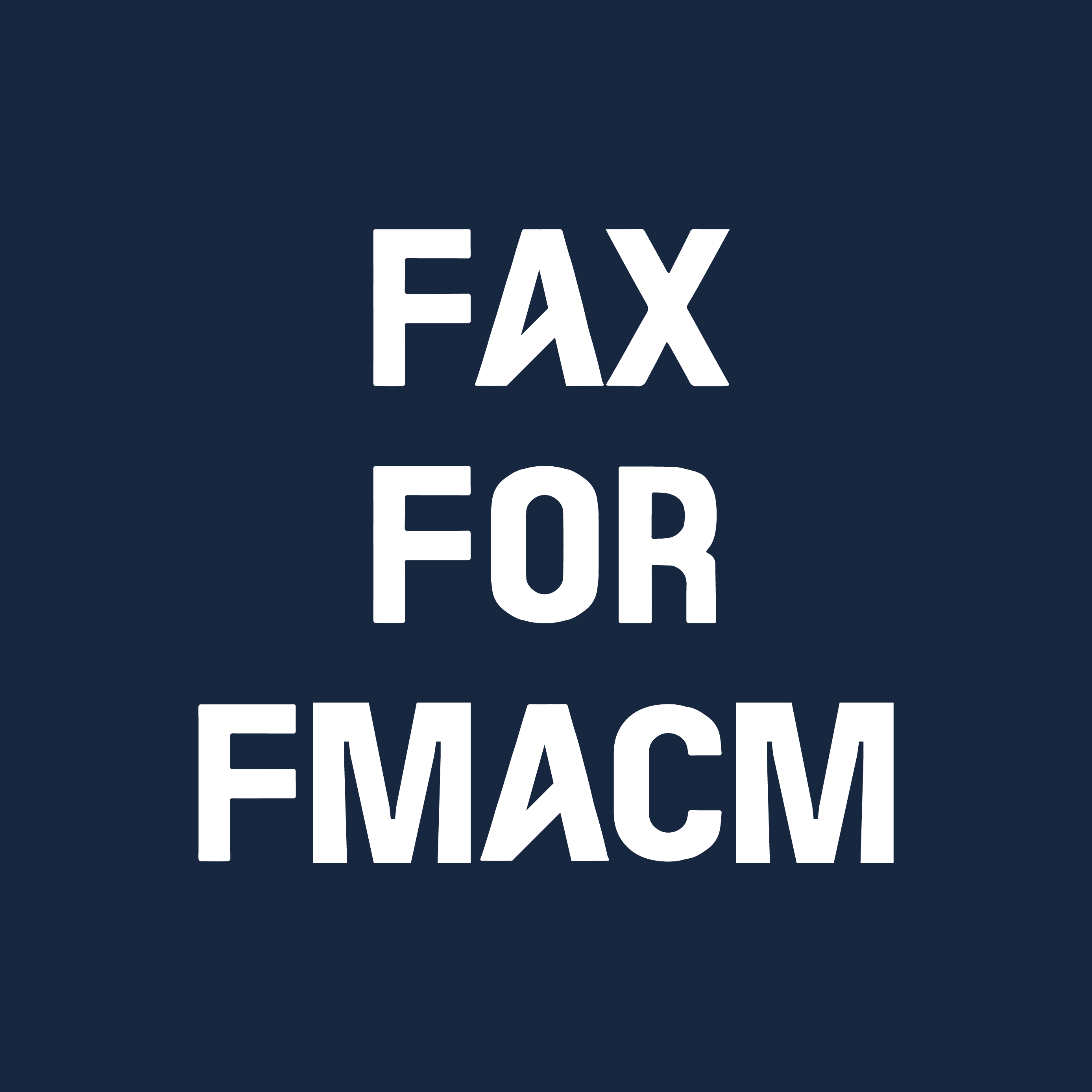 FAX FOR FMACM
