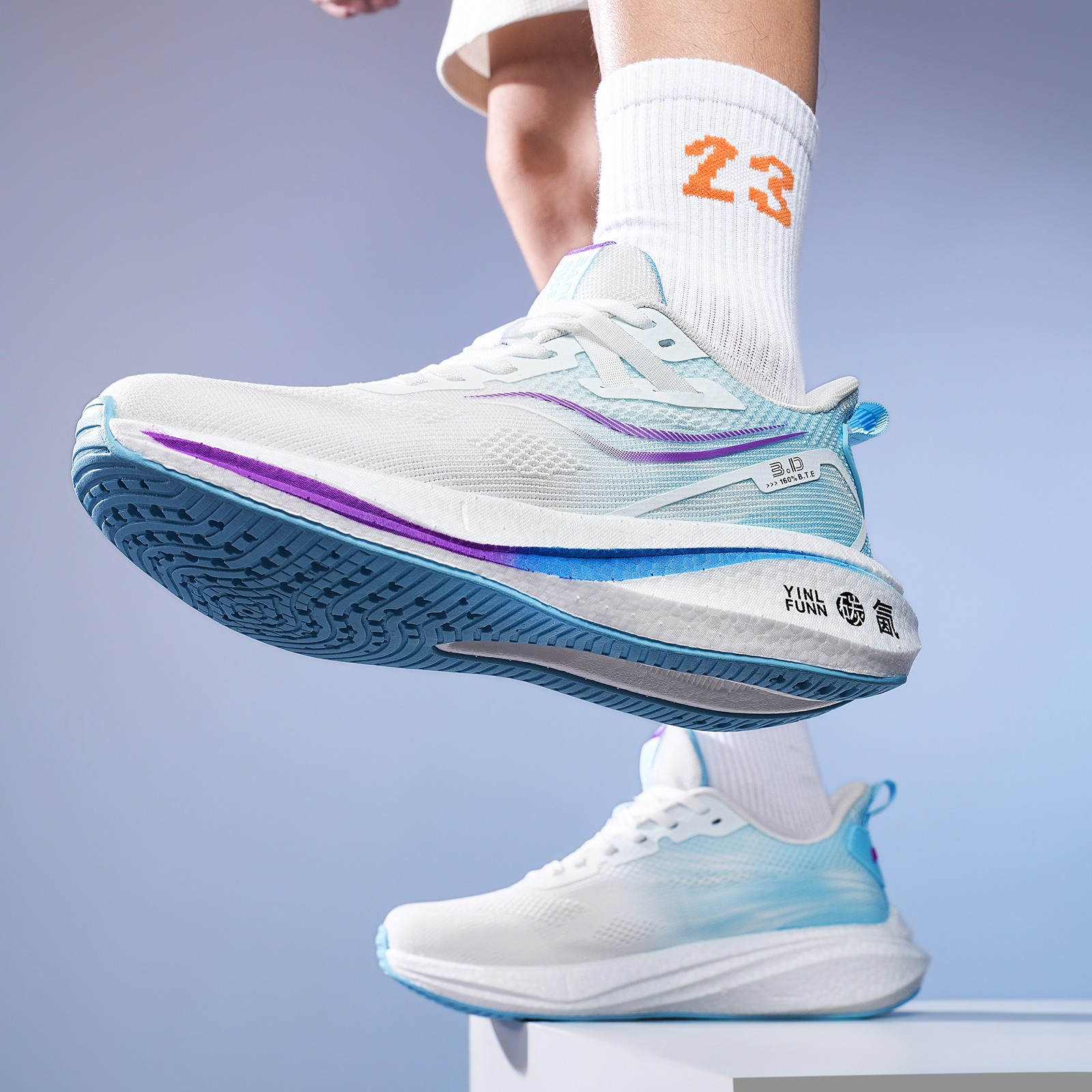 BTE Cushioning Height Increasing Support Abrasion Resistant Breathable Low top Full Length Carbon Plate ZOOM