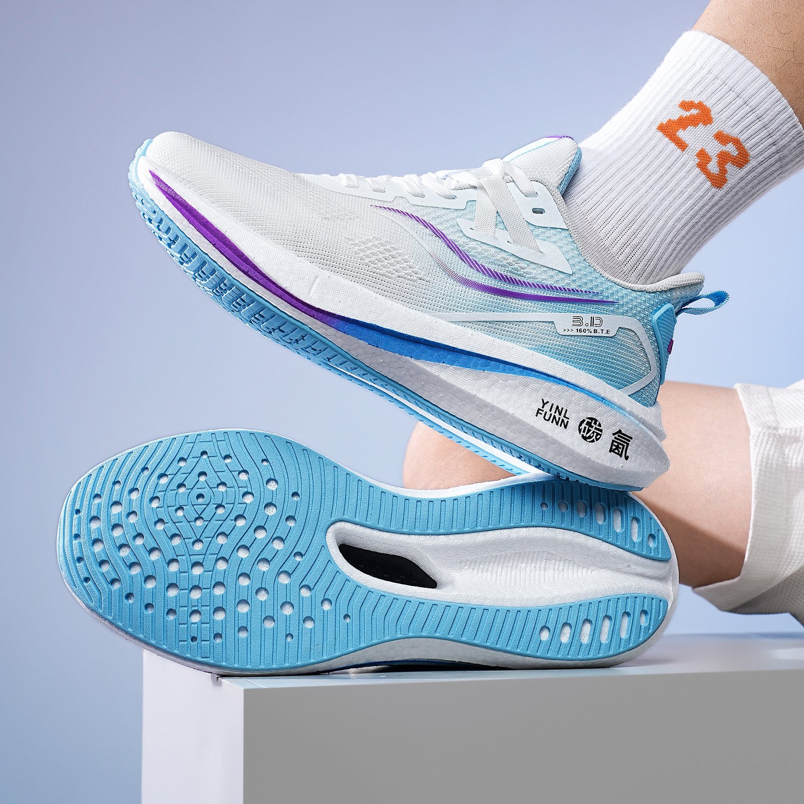 BTE Cushioning Height Increasing Support Abrasion Resistant Breathable Low top Full Length Carbon Plate ZOOM