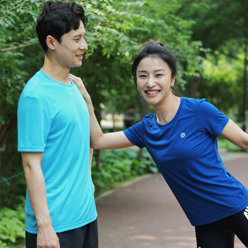 BMAI Running T Shirt Men's Bondi Blue
