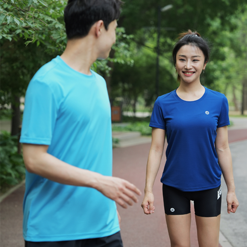 BMAI Running T Shirt Men's Bondi Blue