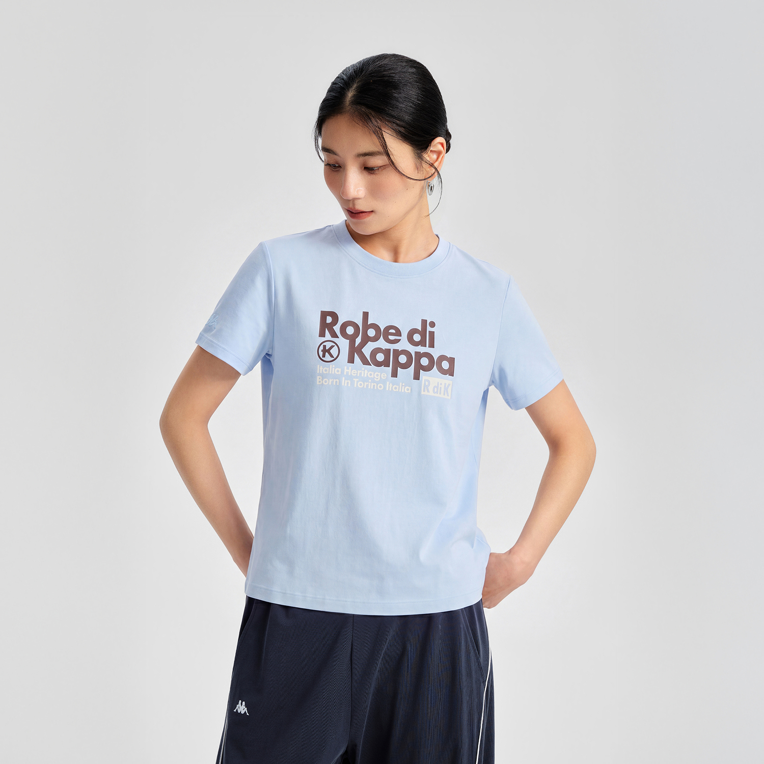 Женская футболка Kappa (розовая) — фото 3