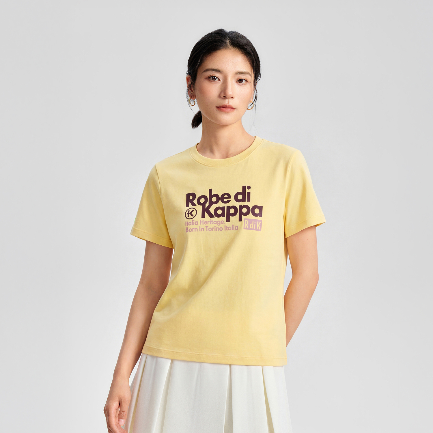 Женская футболка Kappa (розовая) — фото 11