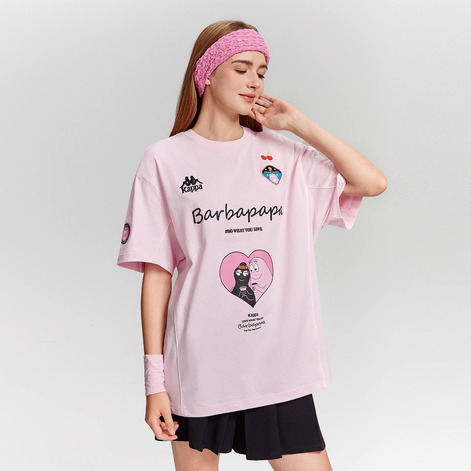 Женская футболка Kappa (черная) — фото 4