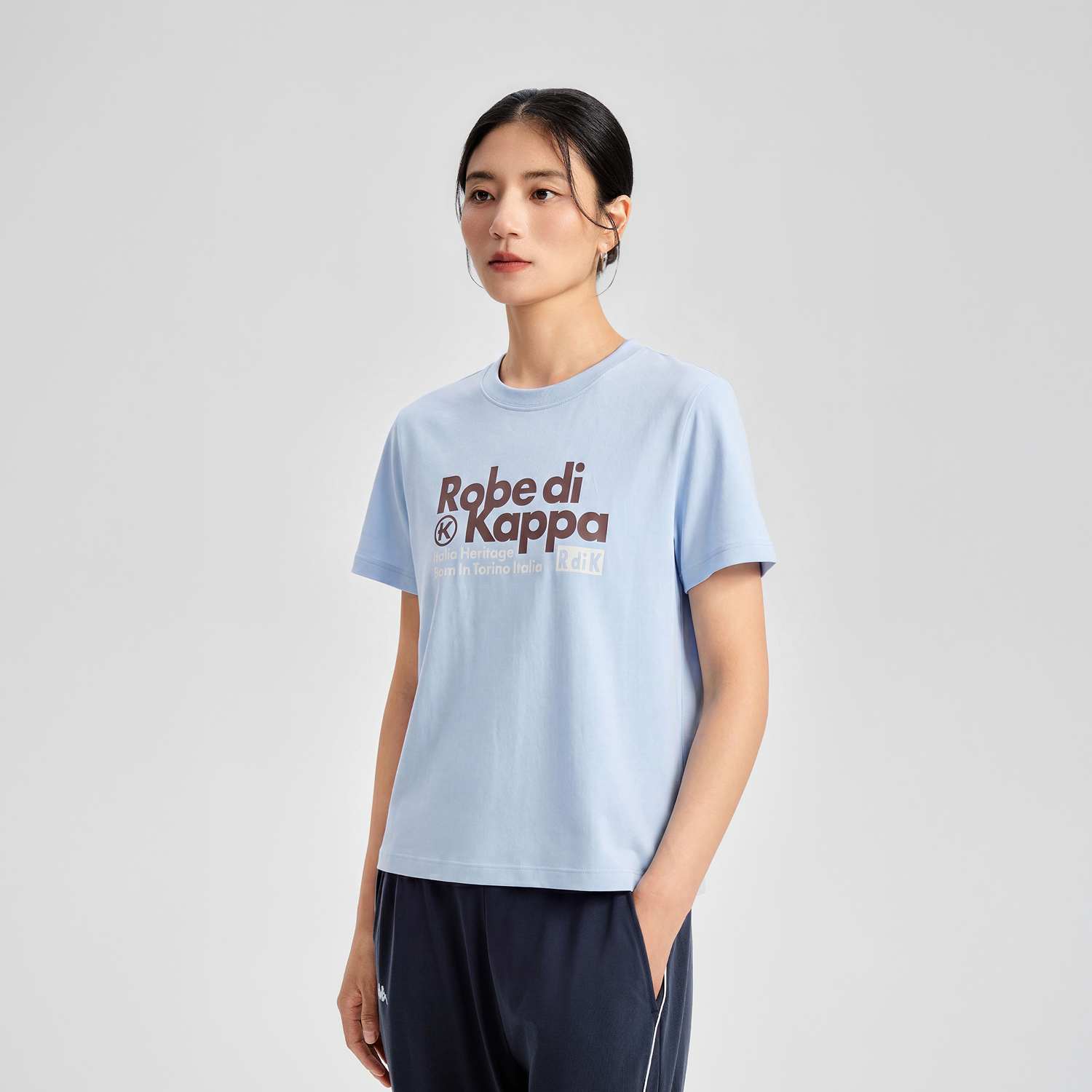 Женская футболка Kappa (розовая) — фото 4