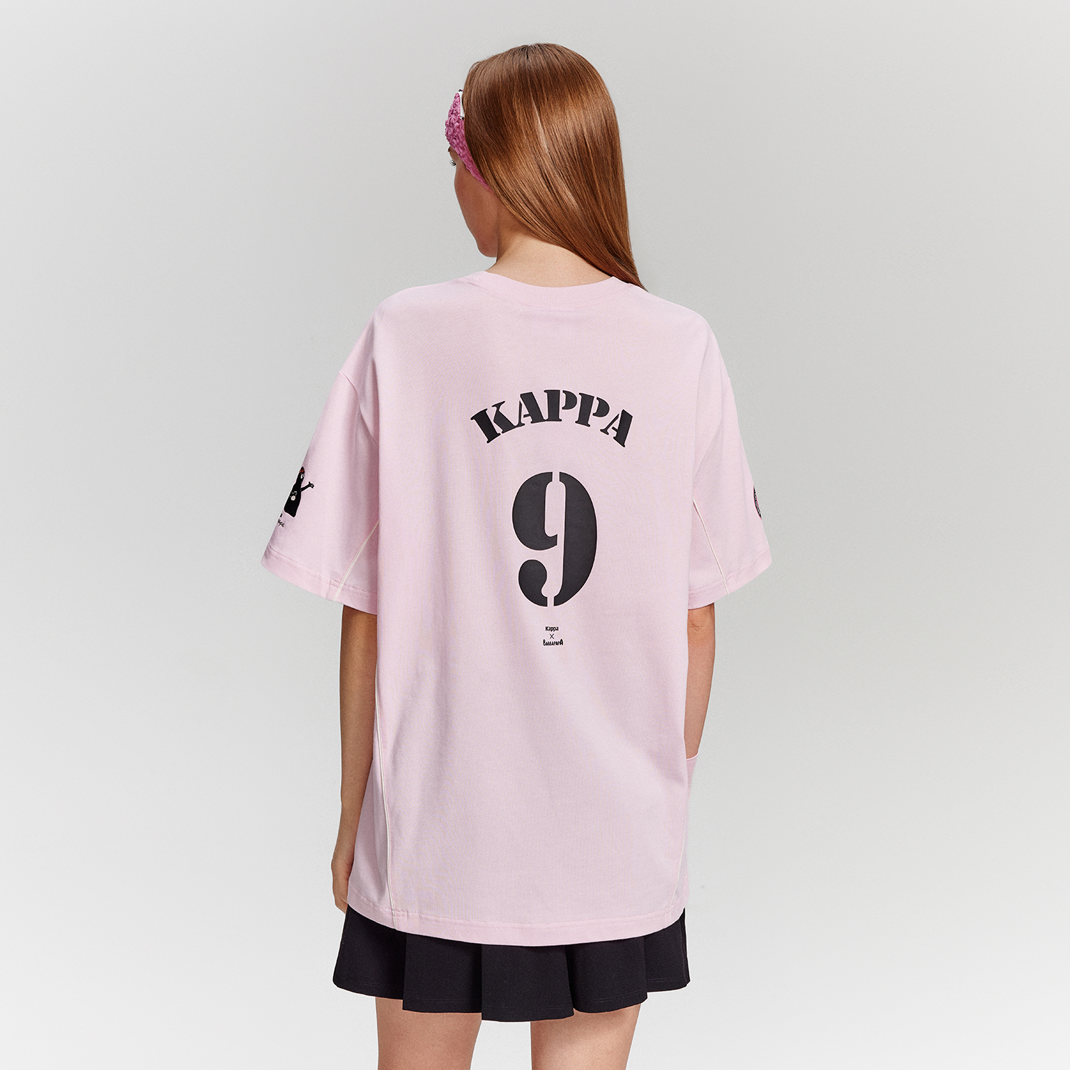 Женская футболка Kappa (черная) — фото 5