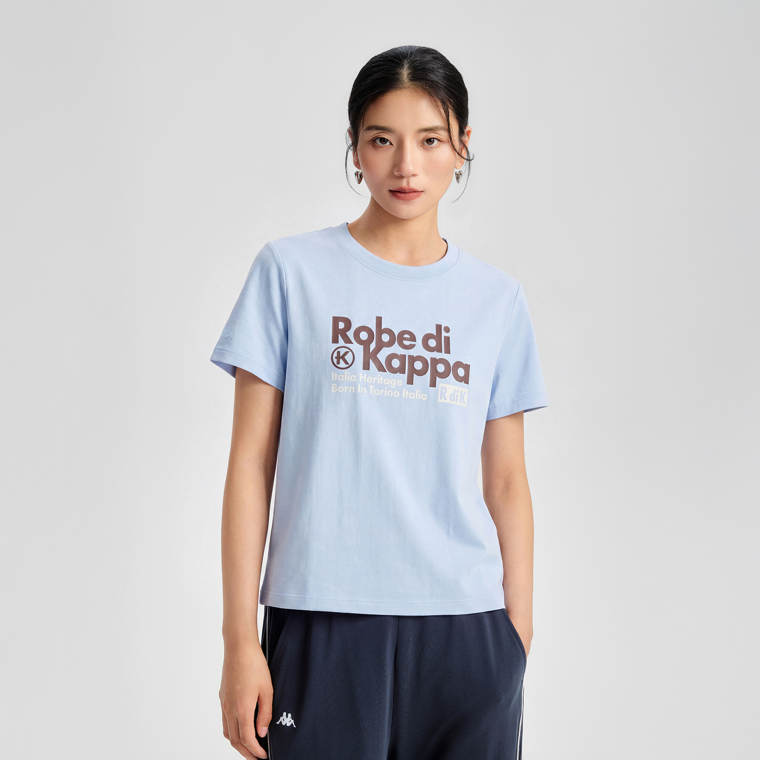 Женская футболка Kappa (розовая) — фото 5