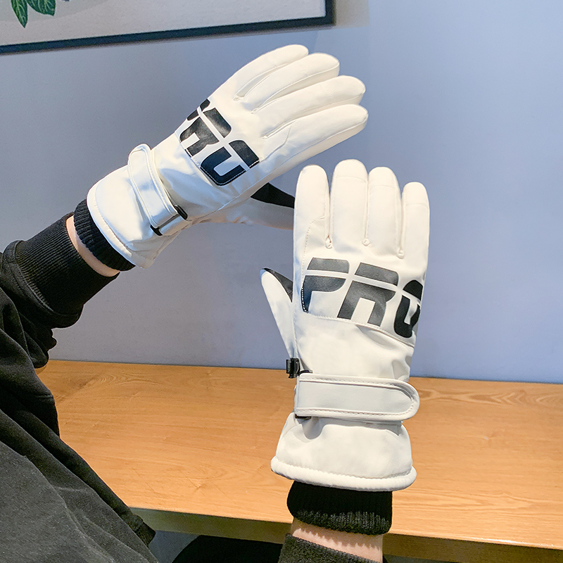 ZHIYILIANGPIN Winter Cycling Thermal With Slip Resistant Thickened And Fleece Lined, Touchscreen Ski Gloves