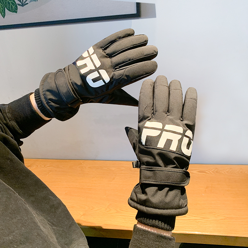 ZHIYILIANGPIN Winter Cycling Thermal With Slip Resistant Thickened And Fleece Lined, Touchscreen Ski Gloves