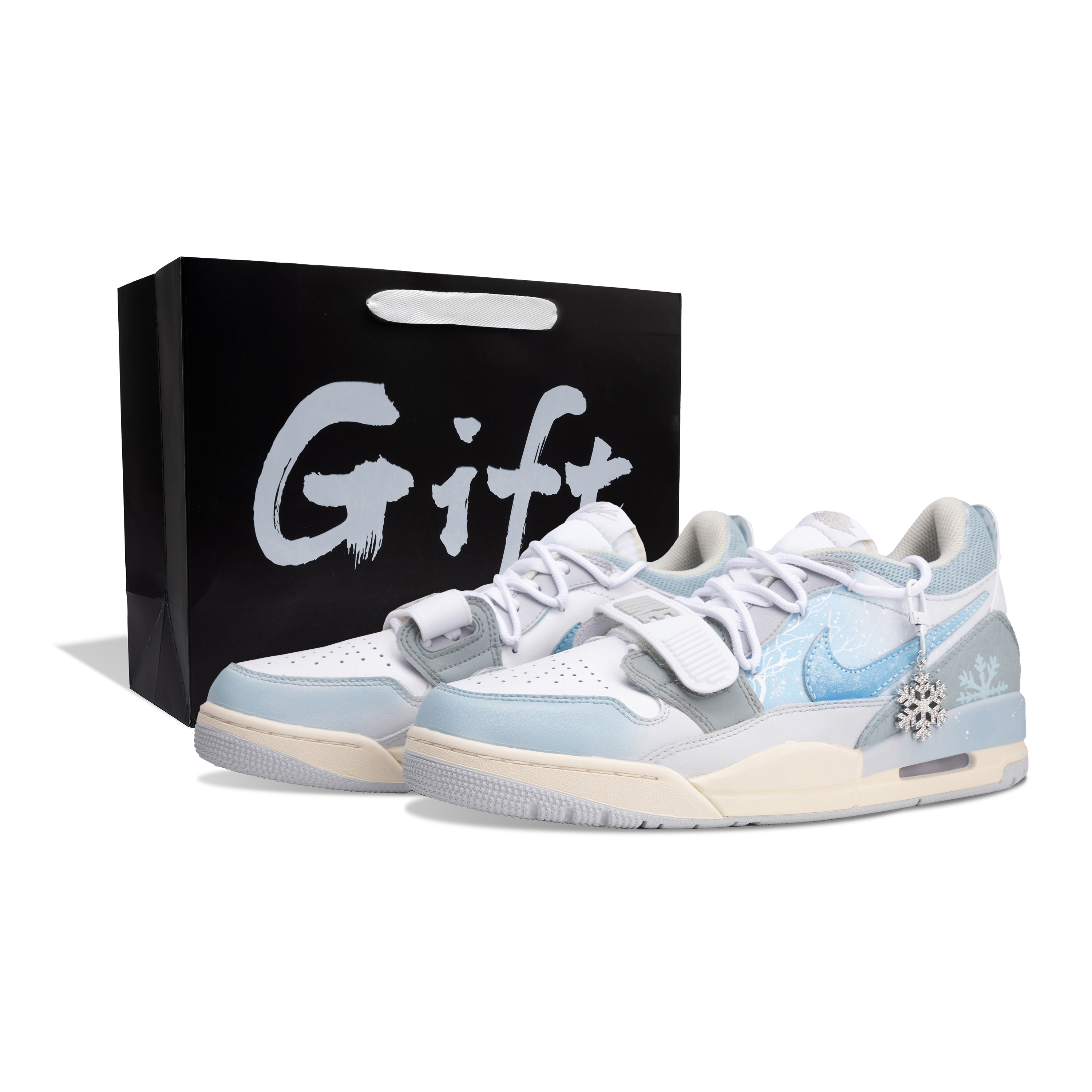 Jordan Legacy 312 Abrasion Resistant Abrasion Resistant Low top Vintage Basketball Shoes Men's Blue White