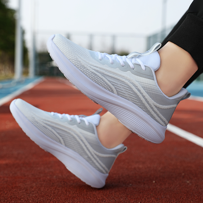 BIANSULONG Low top Running Shoes Men’s White Gray
