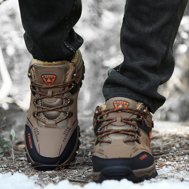 BIANSULONG Grip Odor Resistant Low top Mountaineering Shoes Men’s Brown
