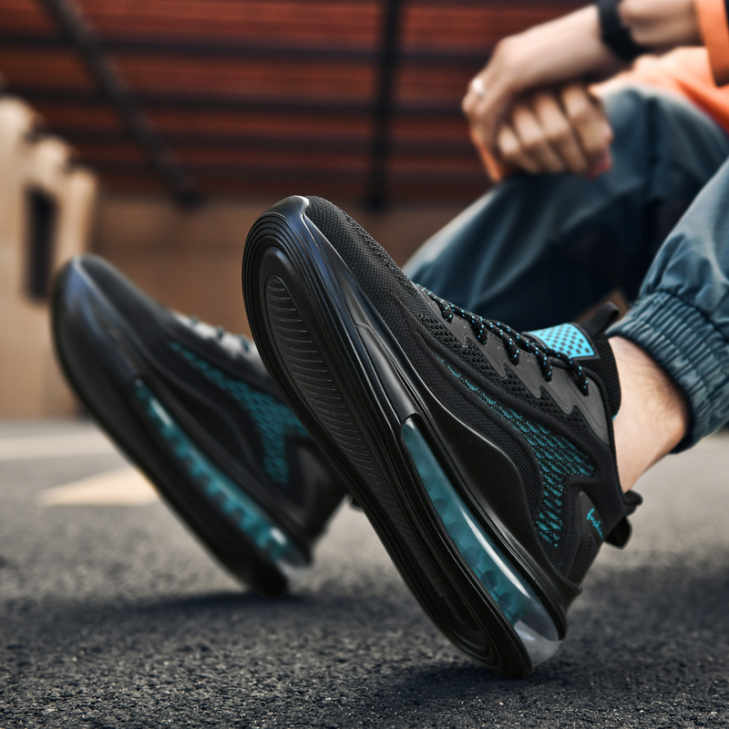 BIANSULONG Cushioning Slip Resistant Abrasion Resistant Low top Full Length Air Cushion Casual Running Shoes Men’s