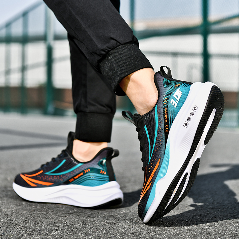BIANSULONG Cushioning Abrasion Resistant Coverage Low top Running Shoes Men’s Black Green