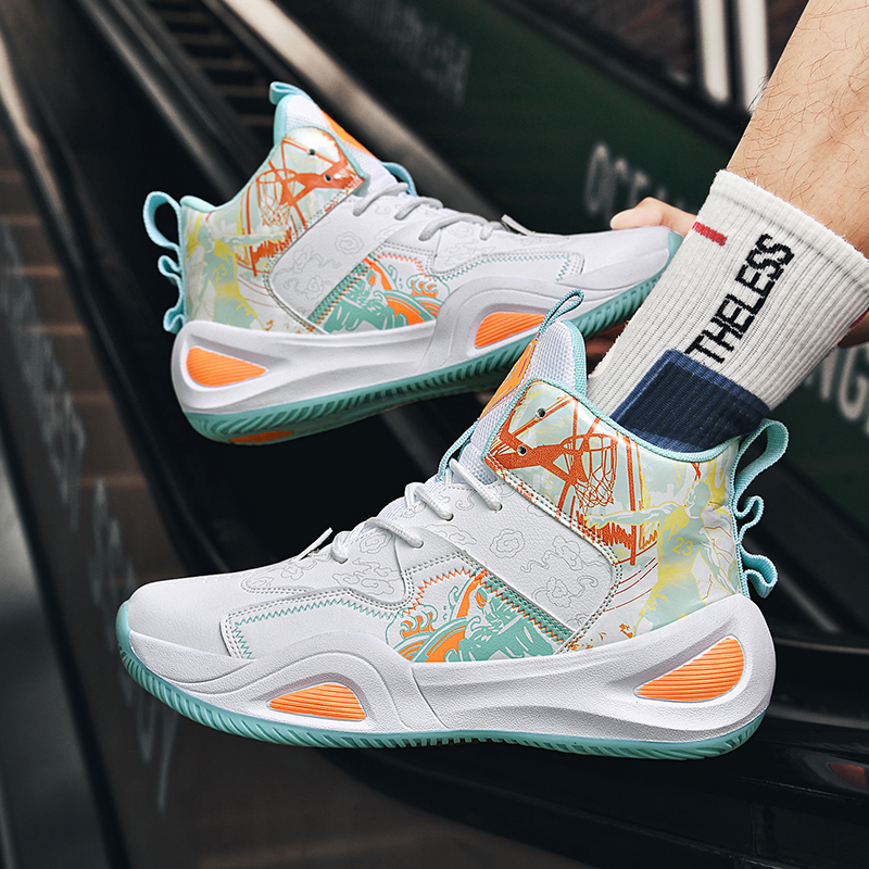 BIANSULONG Cushioning Slip Resistant Abrasion Resistant Coverage Thermal Rebound High top Basketball Shoes Unisex