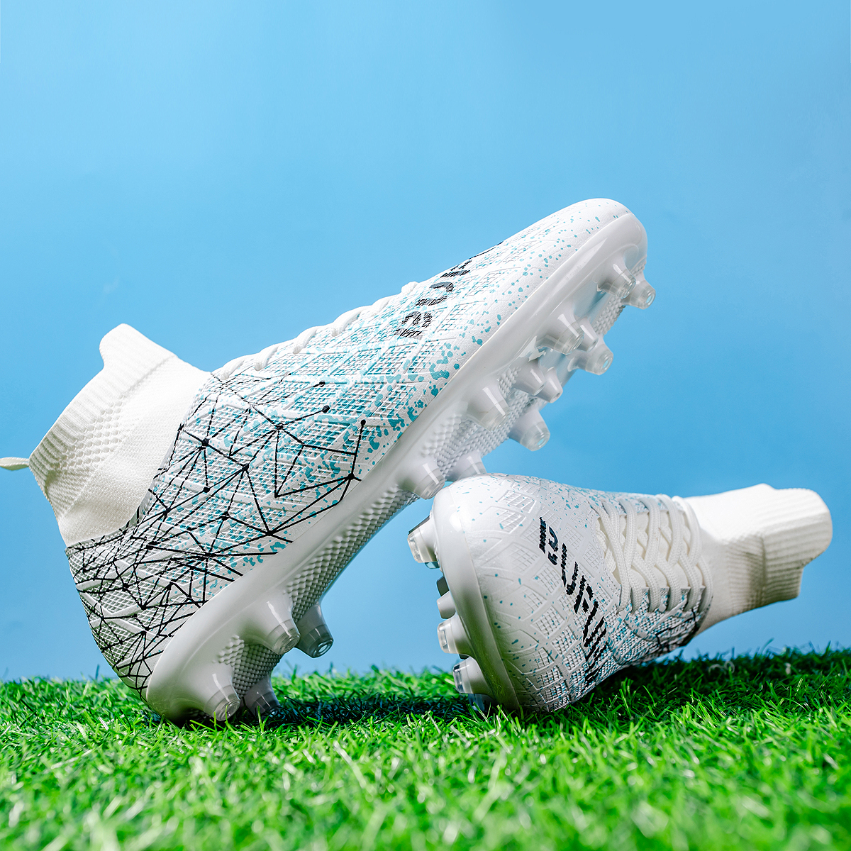 BIANSULONG FG Rubber Long Studs TF Rubber Broken Studs Artificial Turf Abrasion Resistant Breathable Coverage