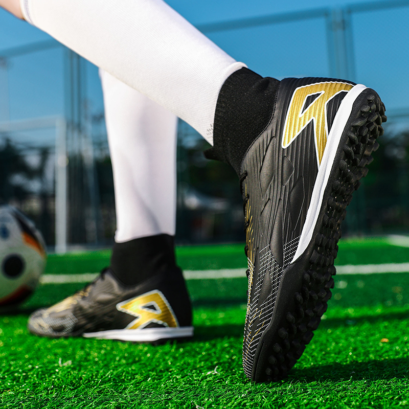 BIANSULONG TF Turf Natural Grass Cushioning Slip Resistant Abrasion Resistant Soccer Shoes Unisex
