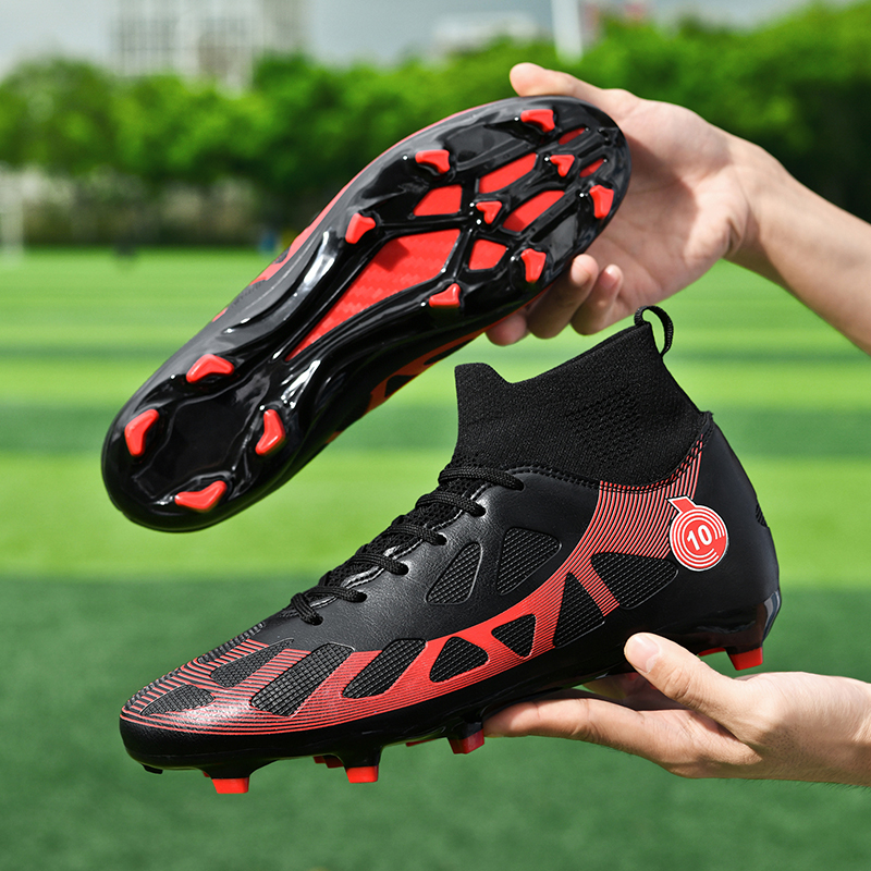 BIANSULONG Soccer Shoes Unisex Low Top Black