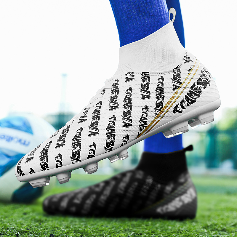 BIANSULONG Artificial Turf, Natural Grass Abrasion Resistant Coverage Rebound Soccer Shoes Unisex