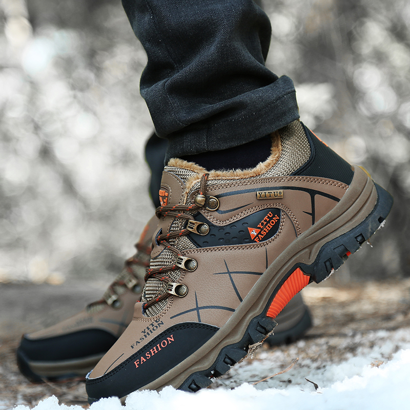 BIANSULONG Grip Odor Resistant Low top Mountaineering Shoes Men’s Brown