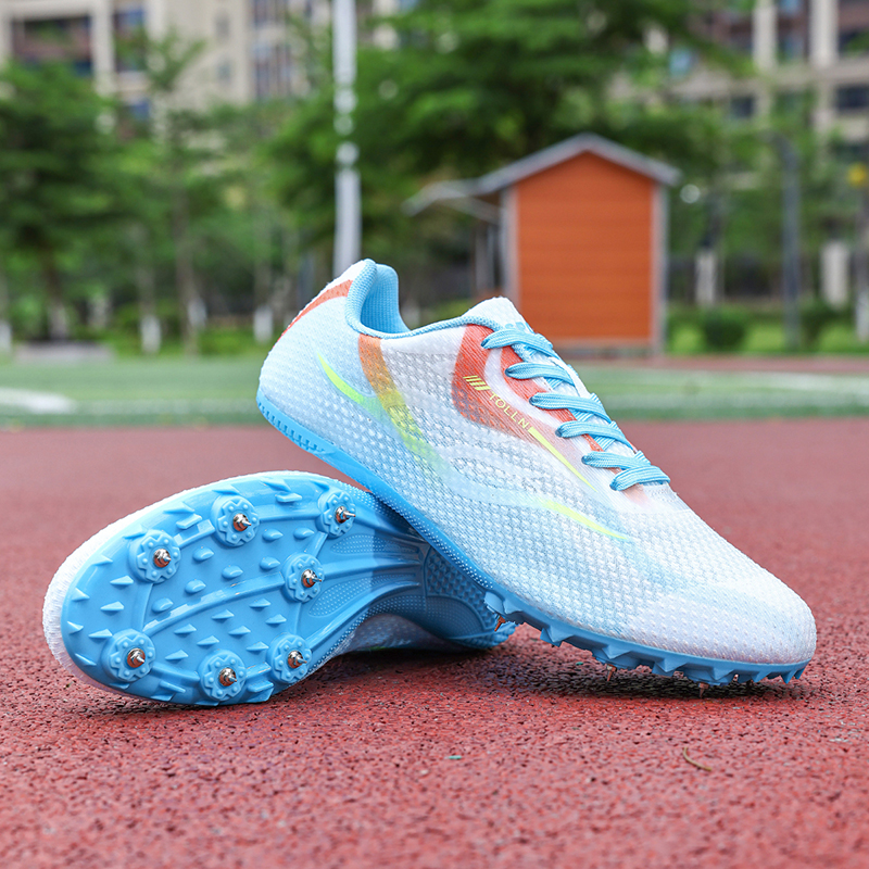 BIANSULONG Cushioning Slip Resistant Abrasion Resistant Low top Training Running Shoes Unisex White Blue Orange