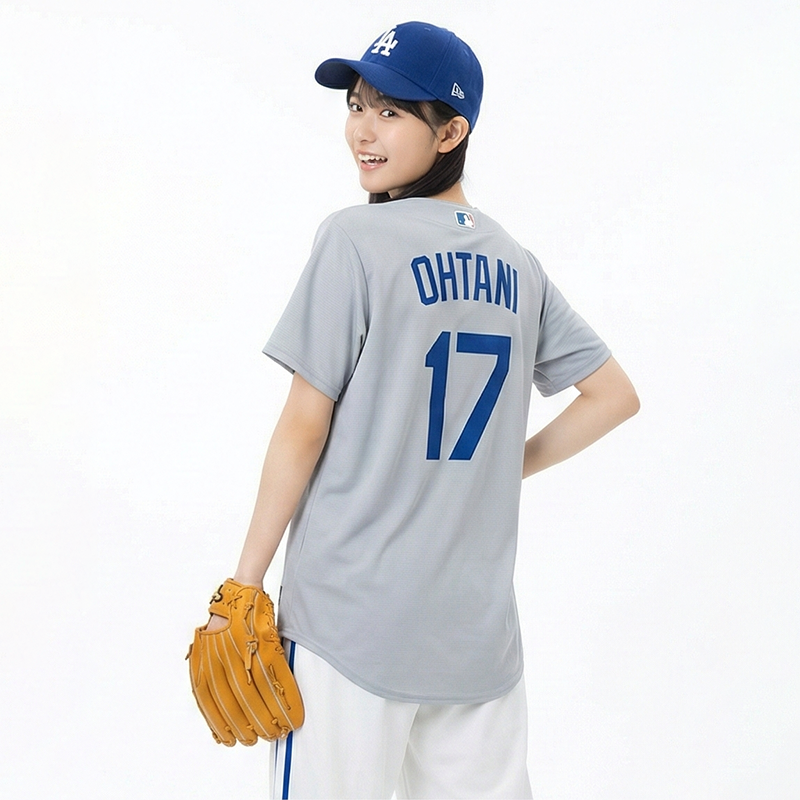 Футболка Nike × MLB T (серый) — фото 4