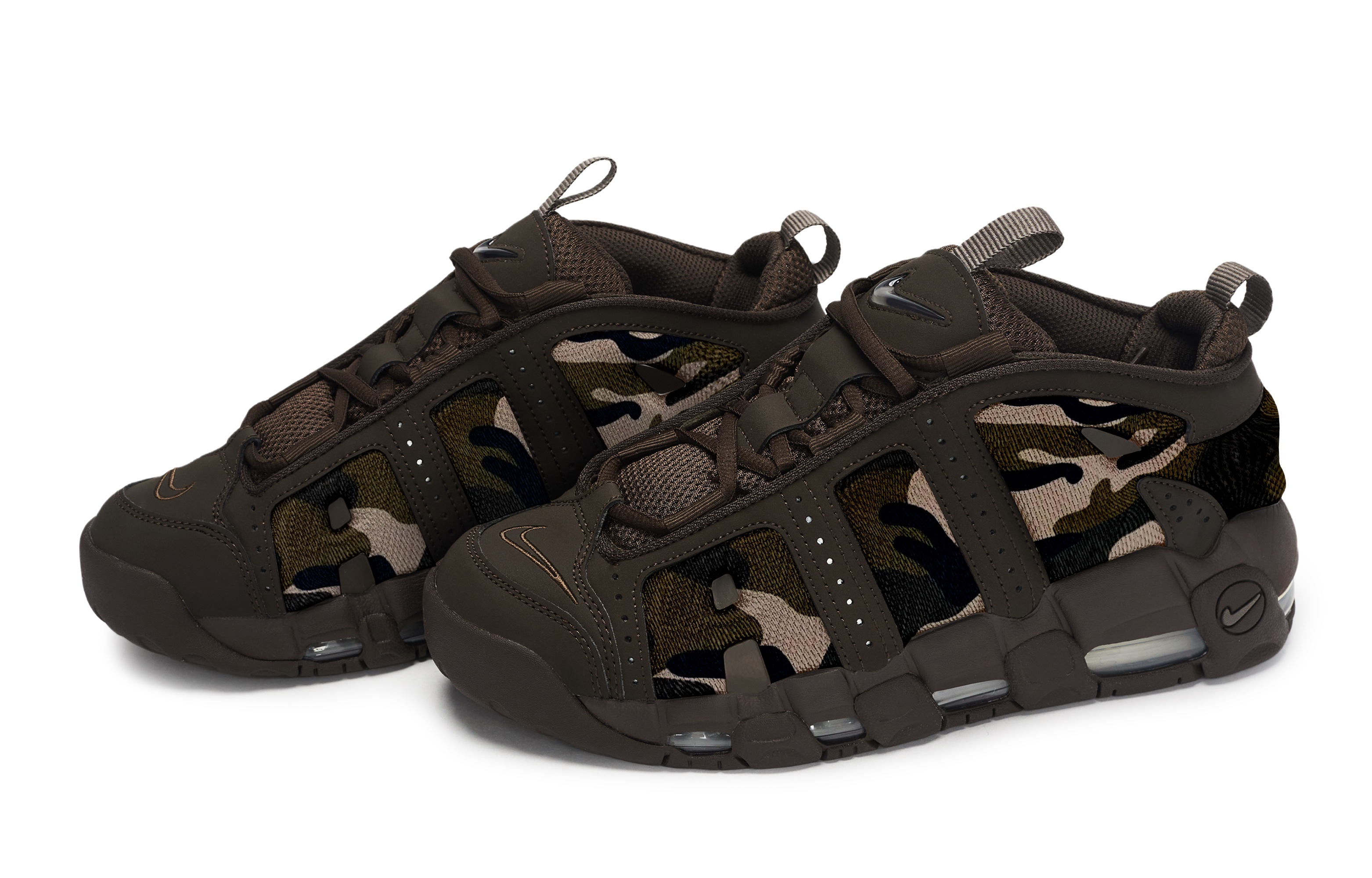 Nike Air More Uptempo 811 Manufacturing, Jungle Law, Special Shoe Box Mid top Vintage Basketball Shoes Unisex