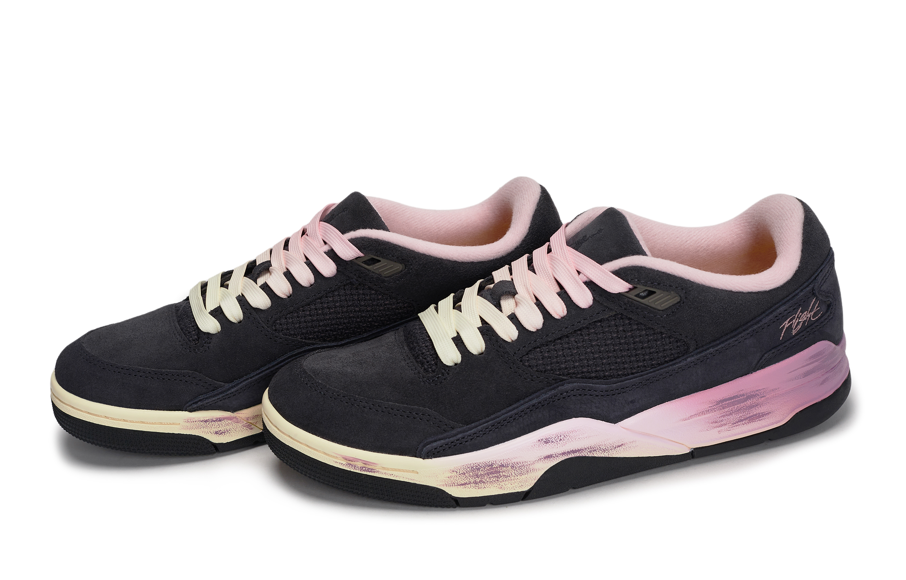Jordan FLIGHT COURT 811 Manufacturing, Dawn Glow Shimmer, Special Shoe Box Breathable Low top