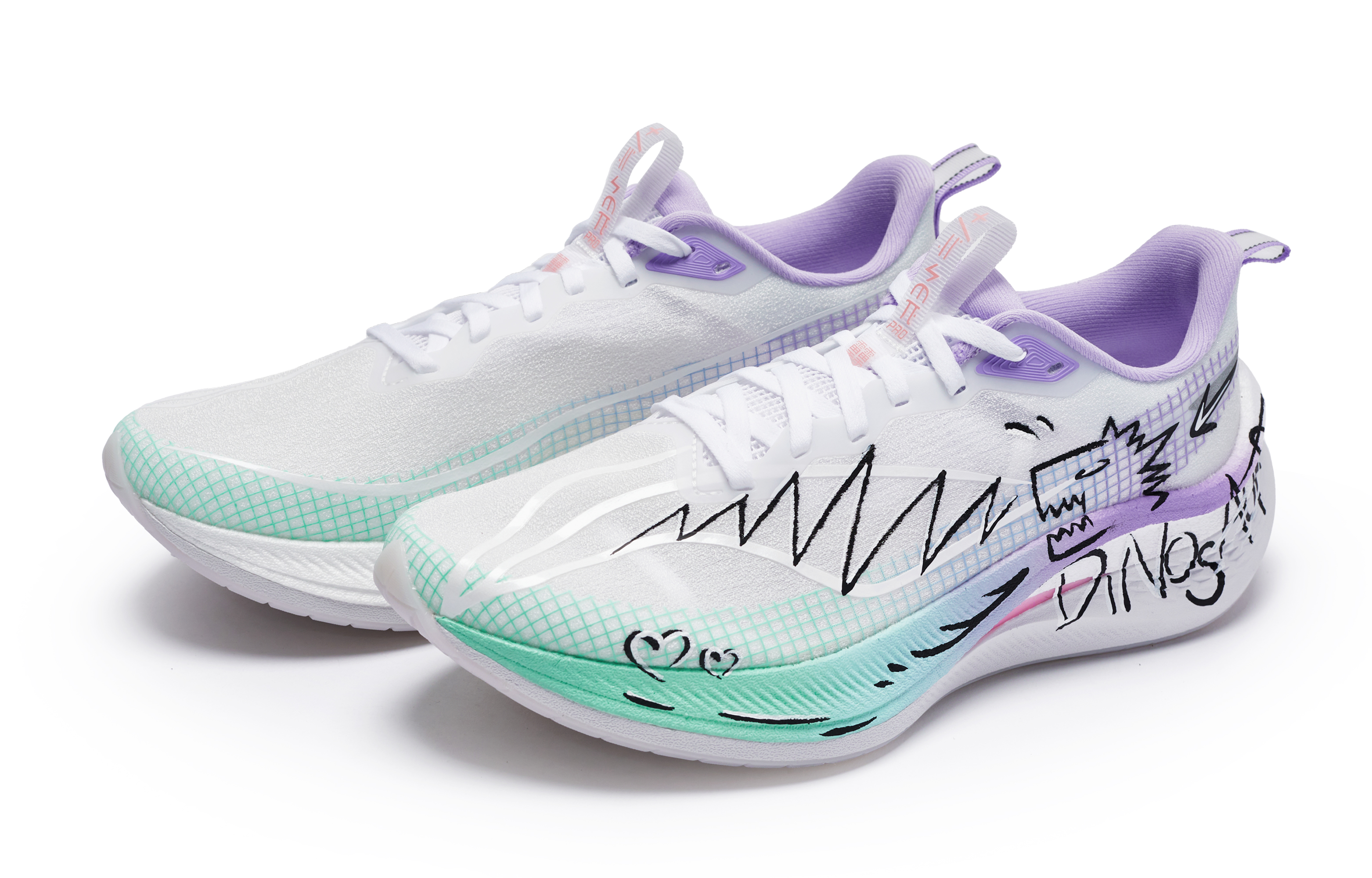 Li Ning Red Hare 7 Pro Low top Running Shoes Women’s White Purple Green Black