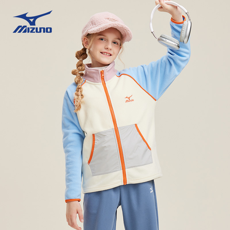 Детская куртка Mizuno (светло-голубая) — фото 2