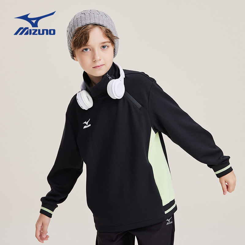 Детский свитшот Mizuno (синий) — фото 3