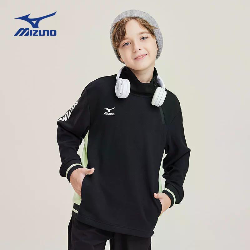 Детский свитшот Mizuno (синий) — фото 4