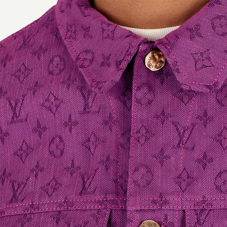 Мужская куртка Louis Vuitton LOUIS VUITTON Logo (фиолетовый) — фото 6