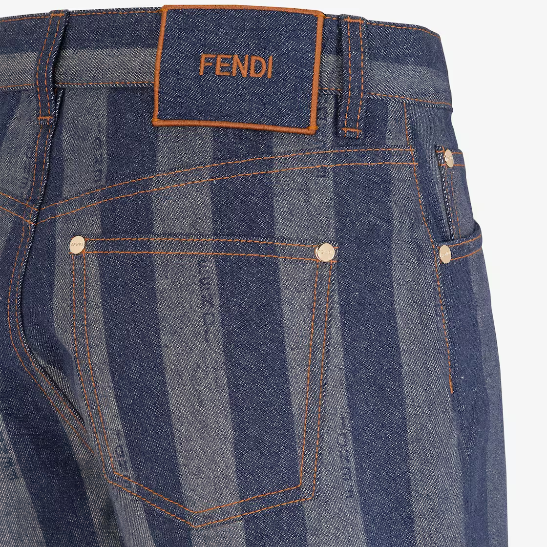 Женские шорты Fendi (синие) — фото 5