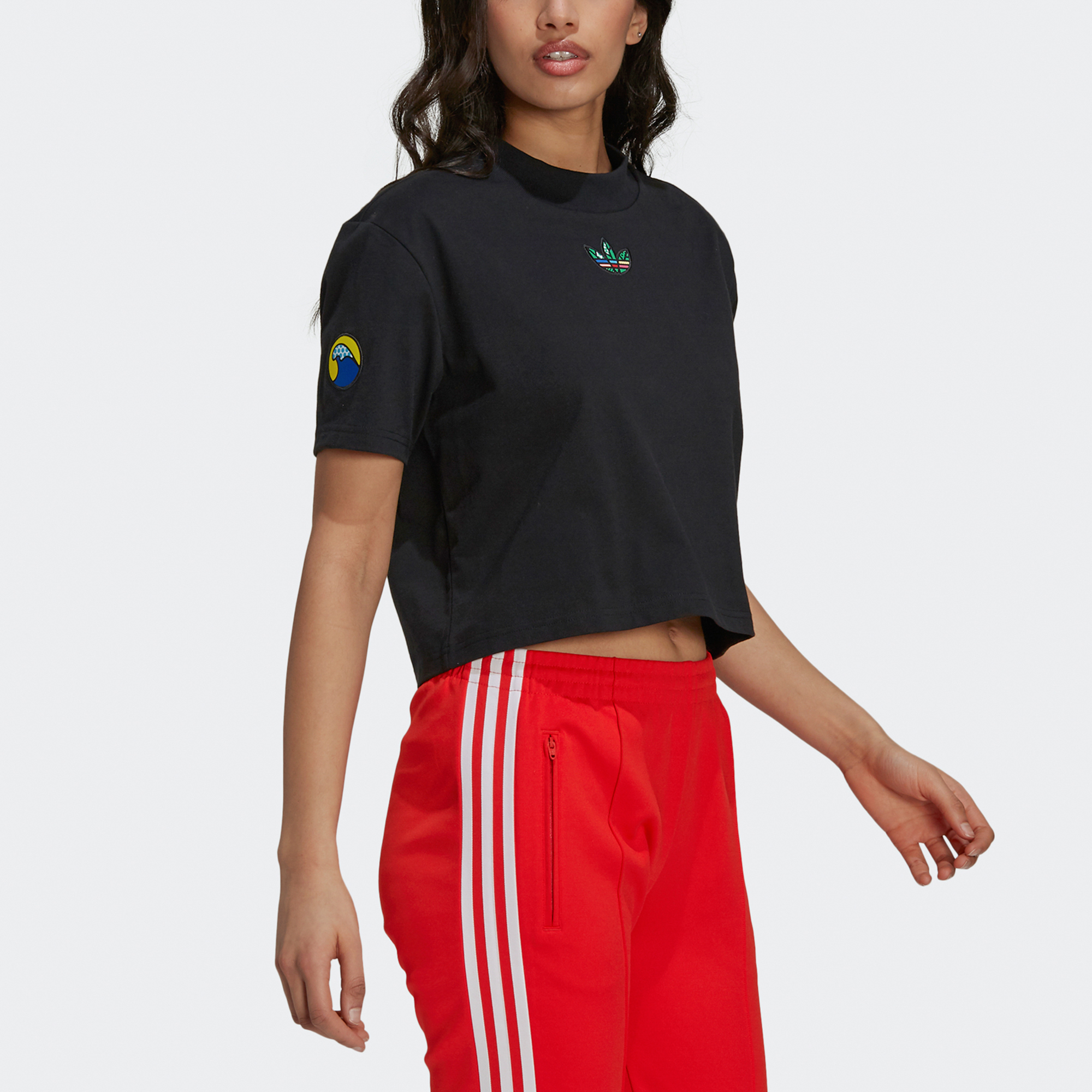 Женская футболка adidas originals (черная) — фото 5