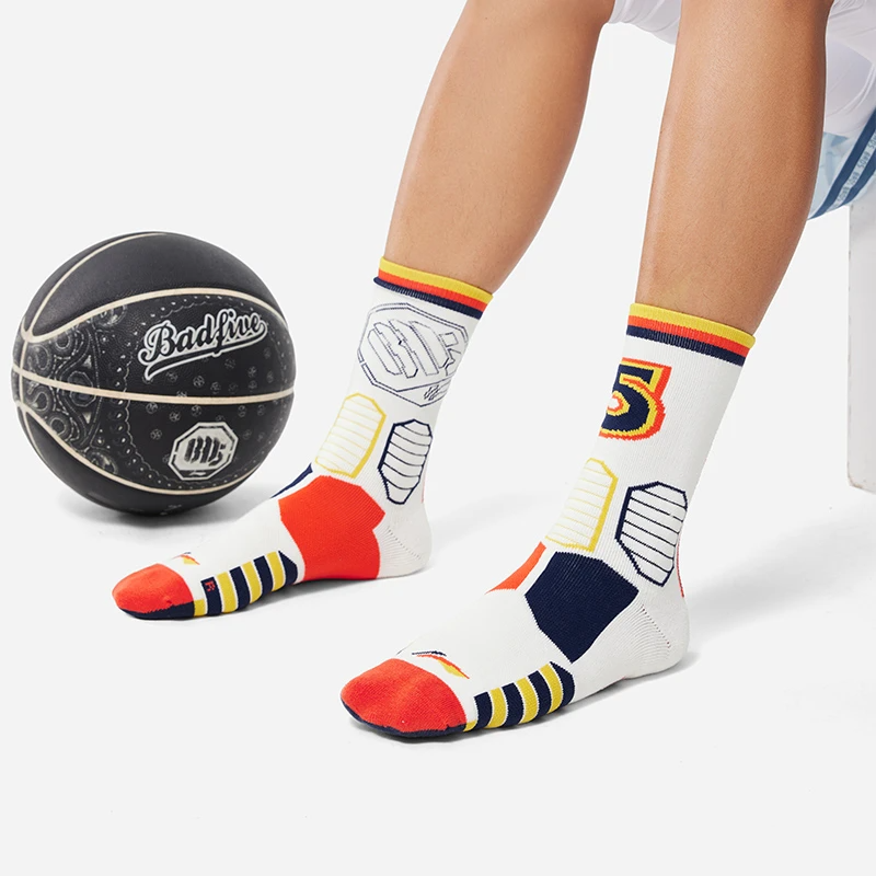 Li Ning BADFIVE Crew Socks Unisex 1 Pack White