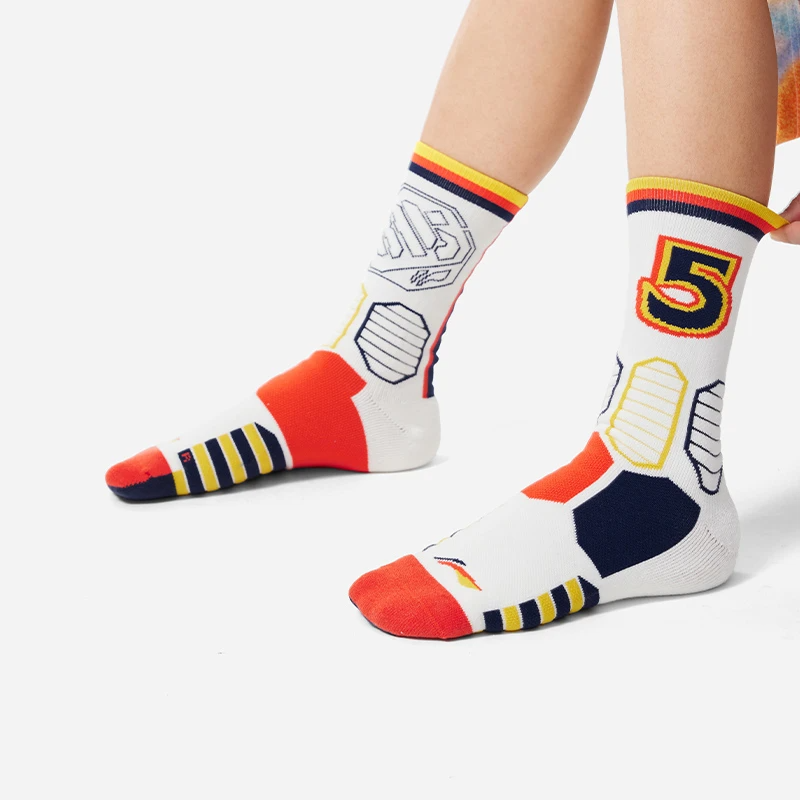 Li Ning BADFIVE Crew Socks Unisex 1 Pack White