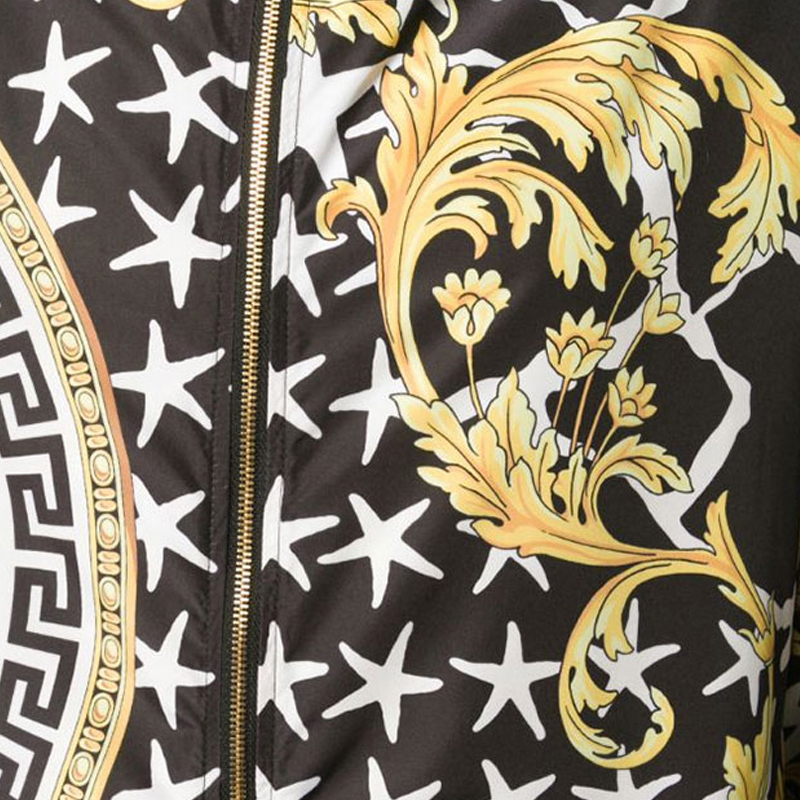 Женская куртка Versace Print Jacket (черная) — фото 6