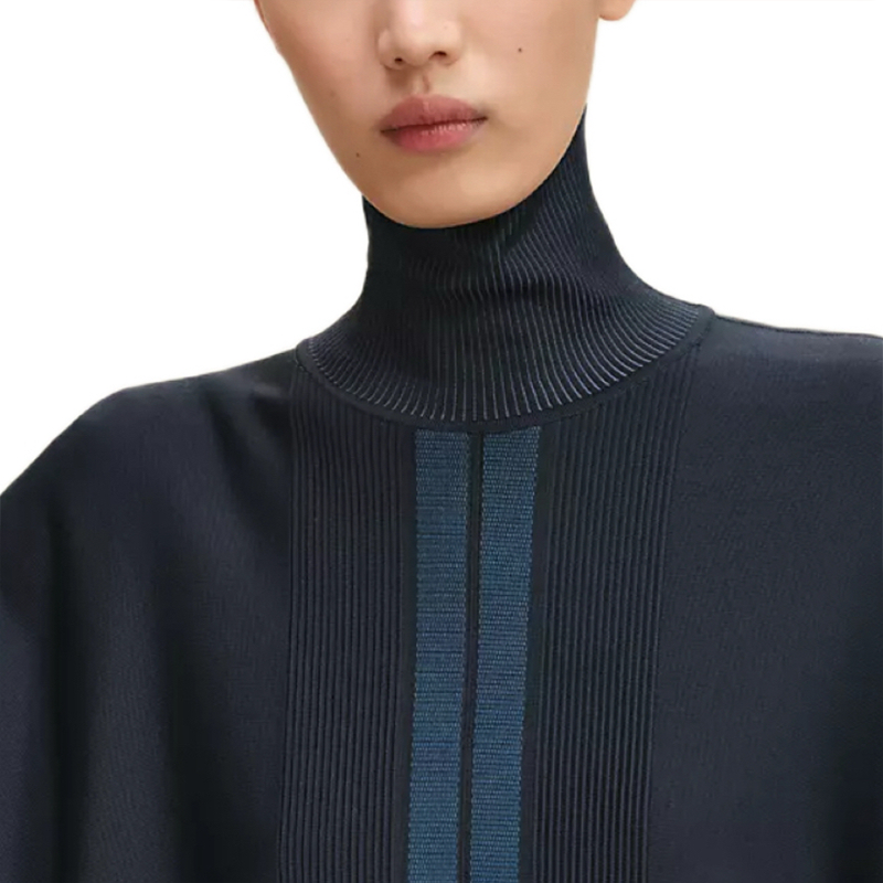 Женская куртка Hermes Кейп-пончо (двухцветная) — фото 6
