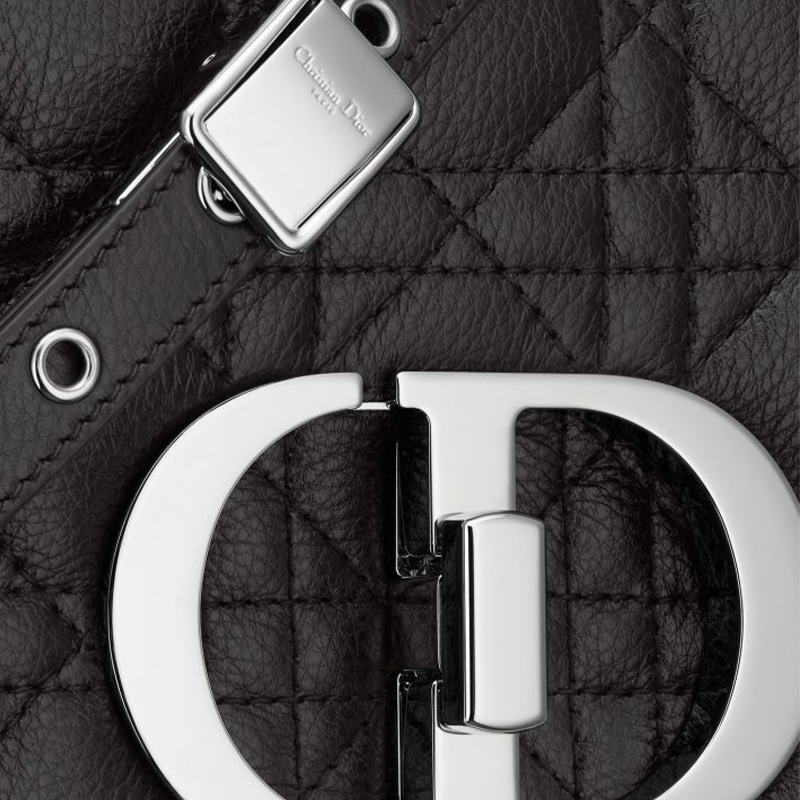 Женская сумка Dior Caro Cannage (черная) — фото 7