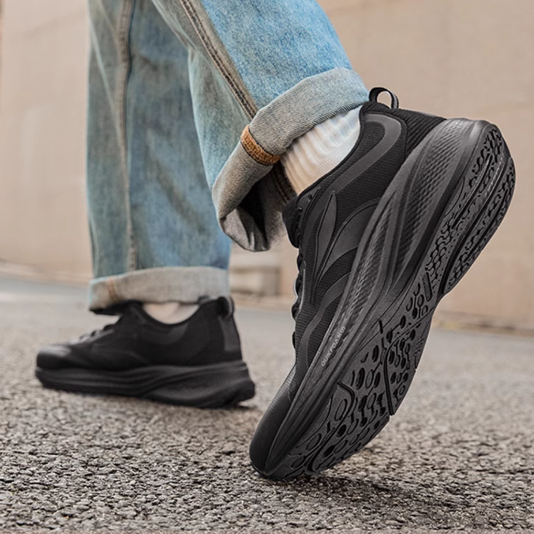 361° Slip Resistant Abrasion Resistant Low top Running Shoes Men’s Black