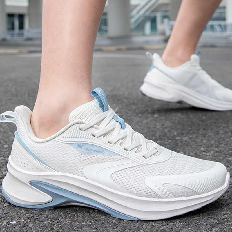 361° Slip Resistant Abrasion Resistant Low top Casual Running Shoes Men’s White Blue