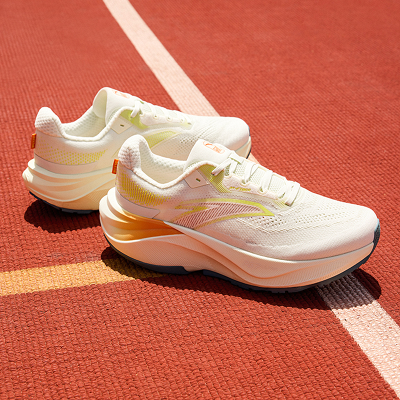 Anta Cushioning Abrasion Resistant Breathable Low top Casual Running Shoes Men’s Pure Porcelain White