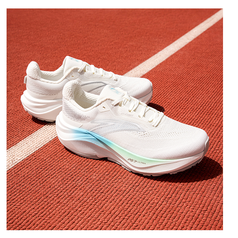 Anta Champion 4 Plus Cushioning Breathable Cushioning Breathable Low top Sprint Running Shoes Men’s Ivory White