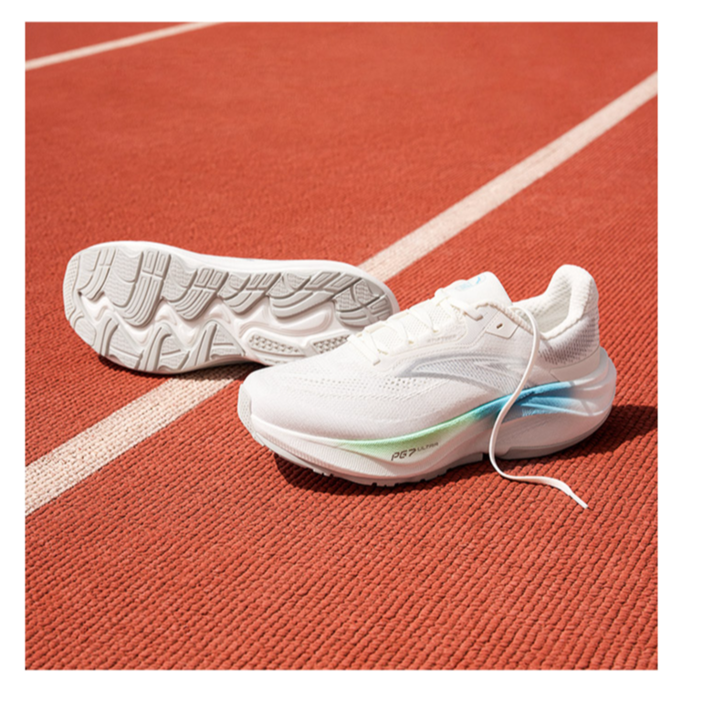 Anta Champion 4 Plus Cushioning Breathable Cushioning Breathable Low top Sprint Running Shoes Men’s Ivory White