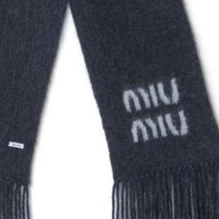 Шарф MIU MIU (синий) — фото 2