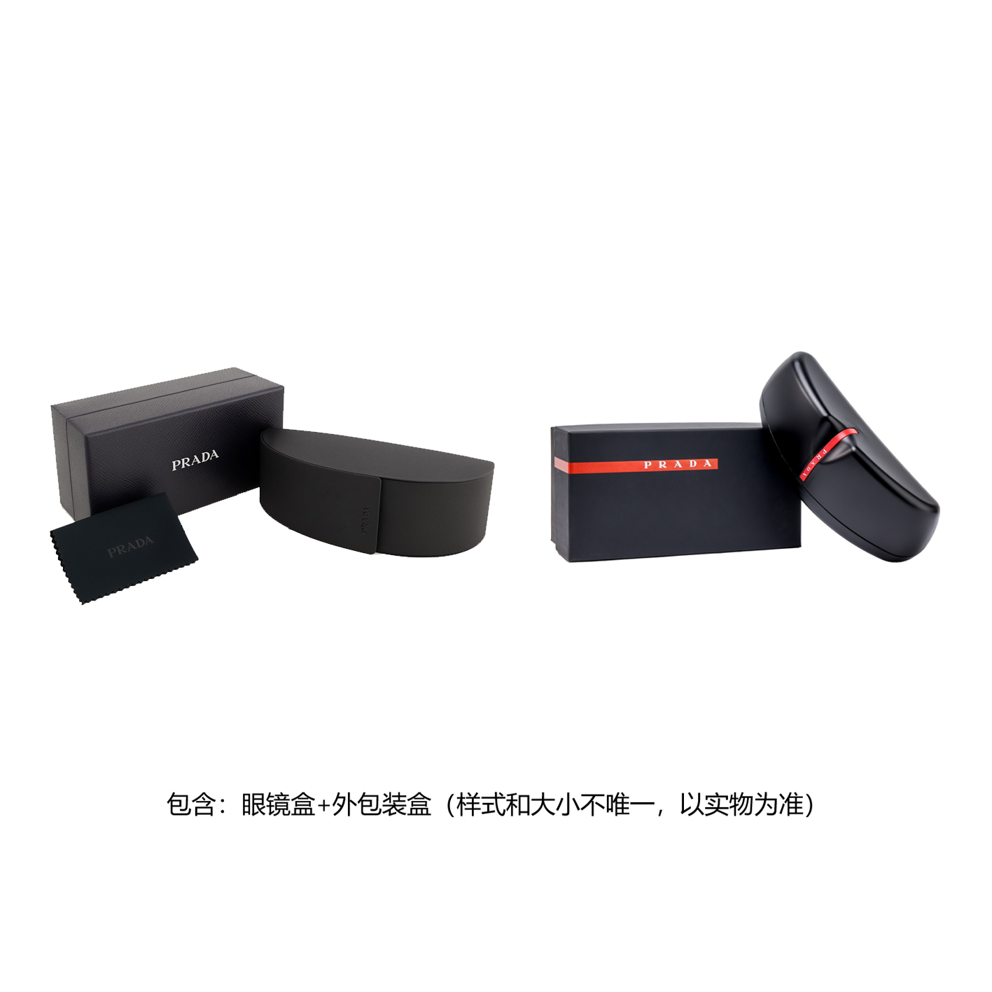 PRADA Metal Aviator Eyeglass Frames Men's Black
