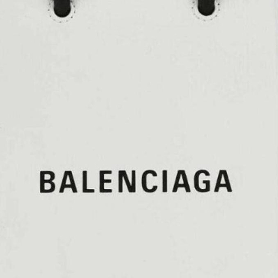 Женская сумка-тот Balenciaga Logo (белая) — фото 6